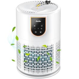 Повітряний фільтр для алергіків з HEPA фільтром H13, очищує до 45 м², 12W, видаляє пил, пилок, шерсть тварин та запахи, 25dB (AP0801) Fine