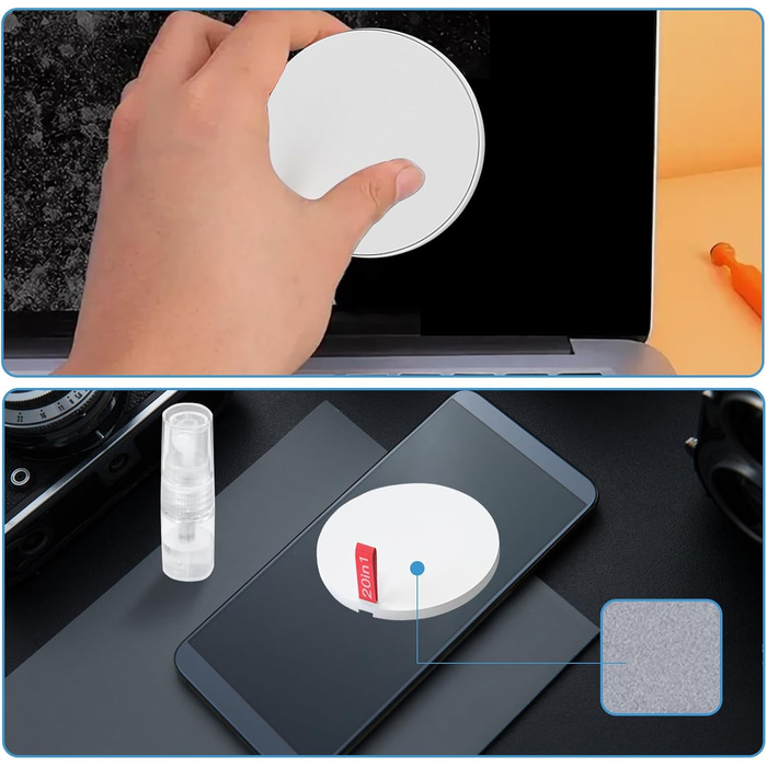 Набір для чищення електроніки 20 в 1: Airpods, телефони, ноутбуки, навушники, ПК, камера. З пилососом та спреєм