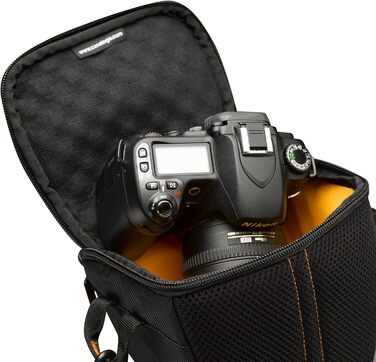 Сумка для камери Case Logic SLRC-200 BLACK, чорна, розмір S, з Hammock System та жорстким дном (для дзеркальних фотоапаратів)