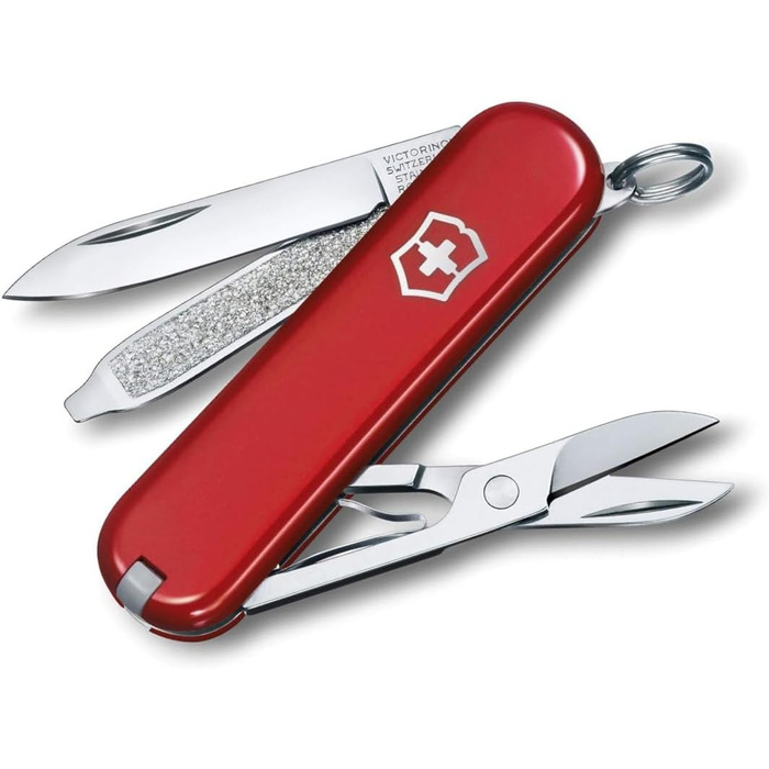 Мультитул Victorinox Classic SD: Швейцарський ніж, 7 функцій, з пилочкою для нігтів