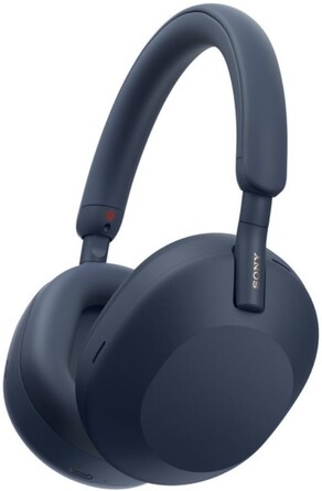 Бездротові накладні навушники Sony WH-1000XM5 з активним шумопоглинанням (ANC), сині