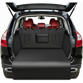 Захист для багажника автомобіля KYG: водонепроникний килимок для собак з боковими захистами, 185x105x38 см, чорний