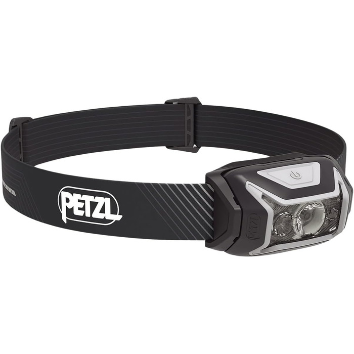 PETZL Actik Core – акумуляторний налобний ліхтар (сірий, універсальний розмір, комплект з ліхтарем)