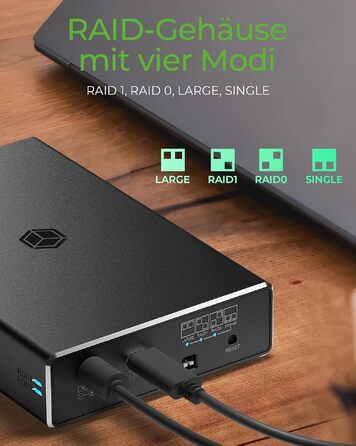Зовнішня RAID-система Icy Box IB-RD2253-C31 для 2 SATA 2.5