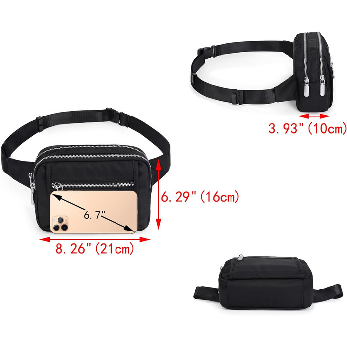 Жіночий гаманець UTO з PU шкіри, багатофункціональний, на блискавці, клатч для телефону, чорний