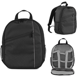 Рюкзак для камери Andoer Outdoor, водонепроникний, ударостійкий, сірий - сумісний з Sony, Canon, Nikon DSLR/SLR/Mirrorless