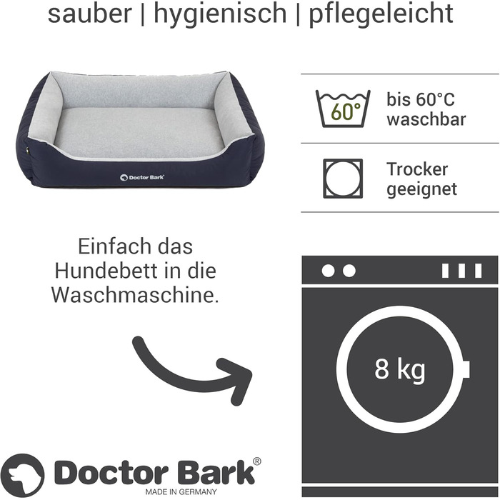 Крісло-ліжко для собак Doctor Bark Kleine Hunde - М'яке та зручне ліжко для собак, зелений колір, XL (110x85 см)