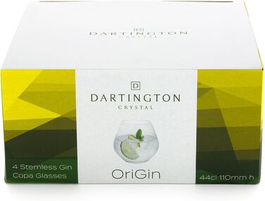 Набір келихів для джину та тоніка Bar Amigos Origin Dartington, 4 шт., 440 мл, без свинцю, для посудомийної машини