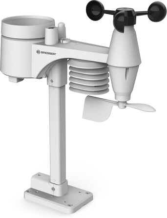 Метеостанція Bresser WLAN Comfort з 7-в-1 професійним датчиком та кольоровим дисплеєм, чорна