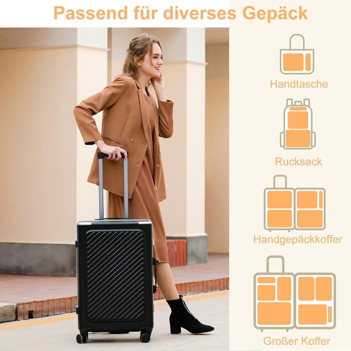 Органайзер для валізи Chijoo, 12 шт. (Чорний) – Набір кубиків для пакування, аксесуари для подорожей, мішечок для білизни