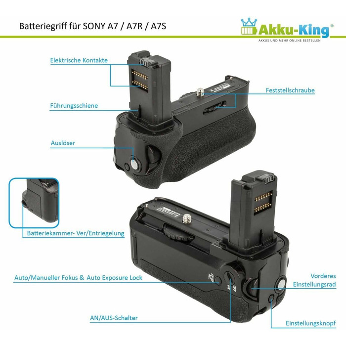 Ручка-аккумулятор для Sony a7, a7R, a7S (замінює VG-C1EM) з керуванням