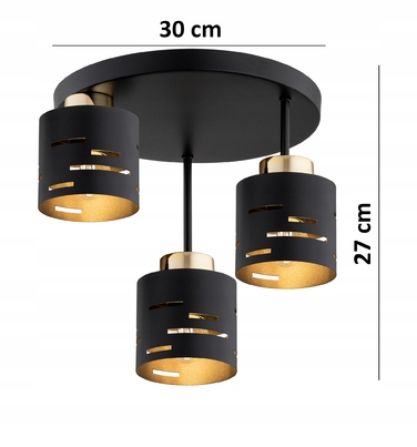 Підвісна люстра Elko-Lighting Vox — 3 точки освітлення, цоколь E27