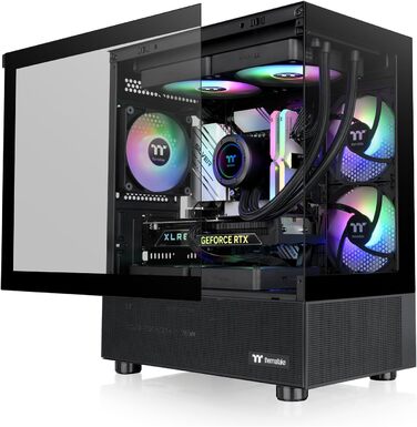 Корпус Thermaltake View 170 TG ARGB Micro-Tower – скло, 3 вентилятори ARGB, підтримка 240/280мм радіатора, чорний