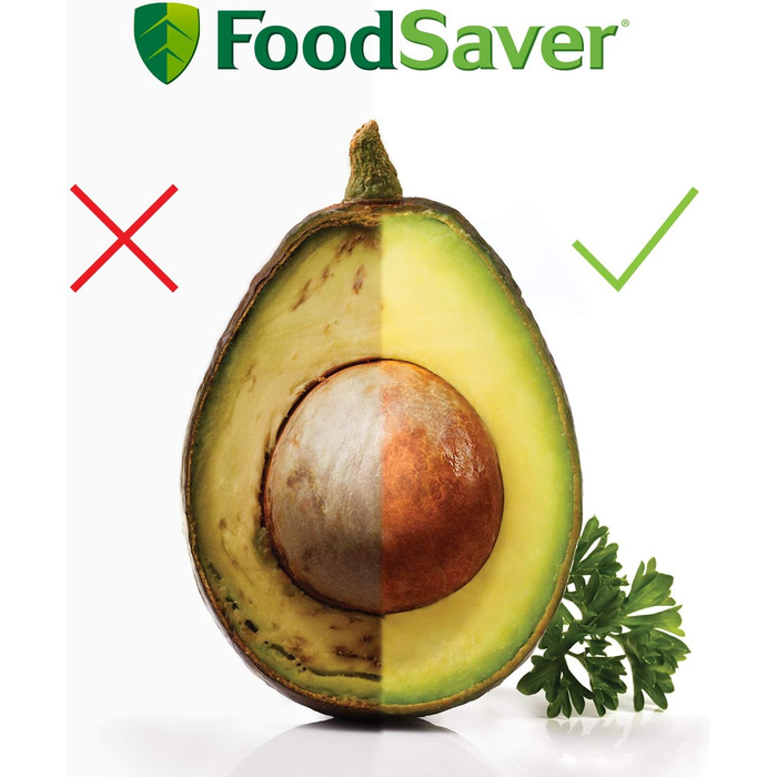 FoodSaver пристрій для вакуумної упаковки з нарізачем та зберіганням рулонів | ручний вакууматор та функція маринування | комплект вакуумних пакетів [FFS017X], срібляний, Standard