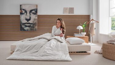 allnatura Camel Down Duo Comforter Cammello 135x200 - Climate-regulating for 4 Seasons - Warm Sleep Comfort with Moisture Management - 100% Sustainable Camel Down Hair - Made in Germany Camel Down Hair Warm