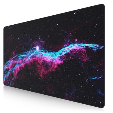 Ігровий килимок для миші Titanwolf XXL 1200x600мм з принтом Veil Nebula — великий килимок на весь стіл для миші та клавіатури