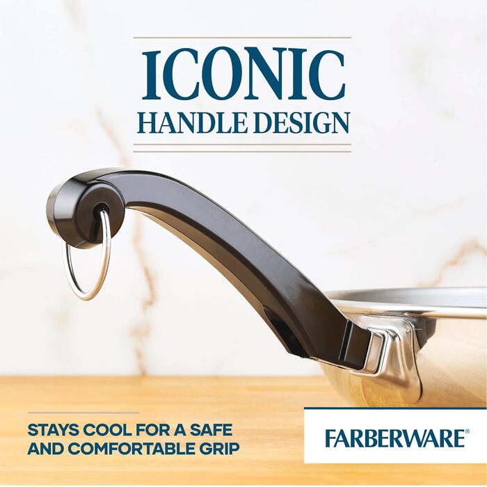 Набір сковорідок Farberware Classic з нержавіючої сталі, 8.25 та 10 дюймів