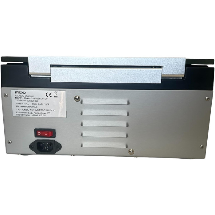 Професійний вакууматор Maxxo VM Profi з подвійною зварювальною лінією, 20 л/хв, 900 мбар, для продуктів харчування, з нержавіючої сталі (камерний вакууматор VM ChamberLine 30)