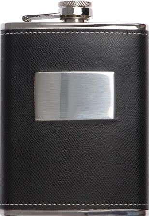 Набір флакон для алкоголю 237 мл з шахами, кубиками, картами, воронкою в дерев'яній шкатулці – подарунковий набір для чоловіків – аксесуари для бару та дорожній набір для віскі, горілки, джину та ін.