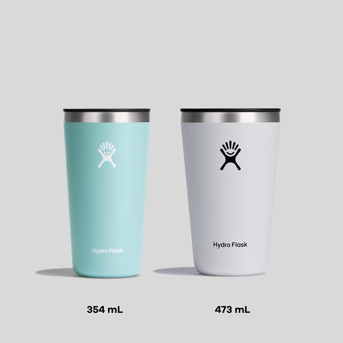 Термос Hydro Flask 355 мл з кришкою, що закривається та не протікає - сталевий, з подвійними стінками, для гарячих та холодних напоїв (Aloe)