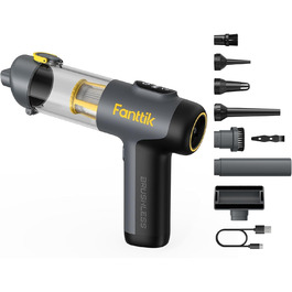 Бездротовий акумуляторний ручний пилосос Fanttik Slim V9 Mix 4-в-1 (12000Pa) з LCD-дисплеєм для дому, авто та видалення шерсті тварин