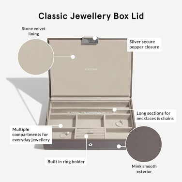 Набір скриньок для прикрас Stackers Mink Classic Medium (2 шт.)