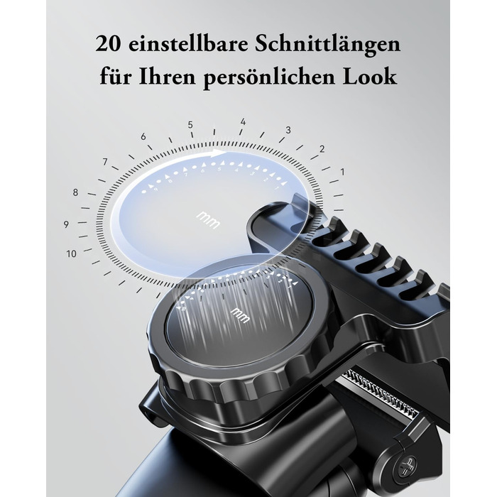 Мультитриммер для тіла чоловічий 2-в-1: тіло, обличчя, інтимна зона. Вологостійкий, USB-C. З насадками.