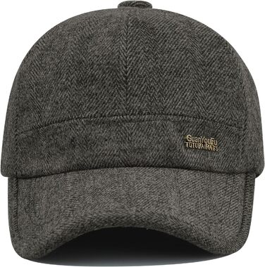 Кепка бейсболка чоловіча Clakllie зимова тепла з флісу та вушками, з козирком, для спорту та відпочинку на вулиці