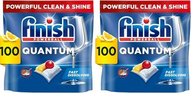 Таблетки для посудомийних машин Finish Powerball Quantum Ultimate, 100 шт (2 упаковки по 50 шт)