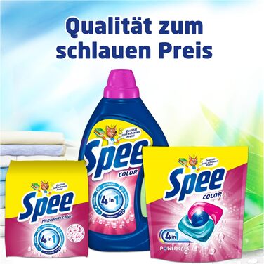 Капсули для прання кольорових речей Spee Power Caps Color, аромат Fresh, 120 шт.