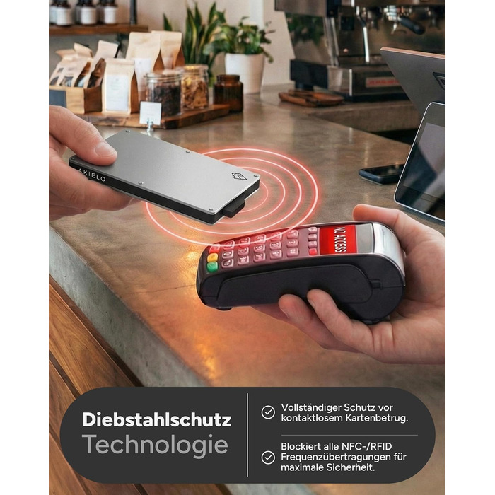 Кластинка для карток з RFID захистом та подарунковою коробкою – Мінімалістичний гаманець для чоловіків – Компактний картхолдер з безконтактним захистом (Alpha Collection) 05. Срібний випуск