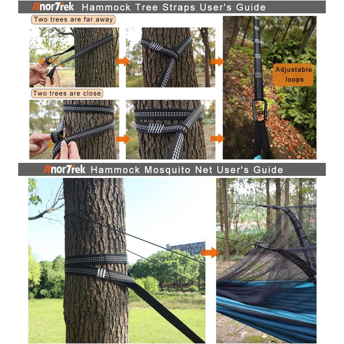 Гамак для кемпінгу з москітною сіткою та тентом від дощу, двомісний, 210T нейлон, водонепроникний комплект для піших прогулянок (зелений)