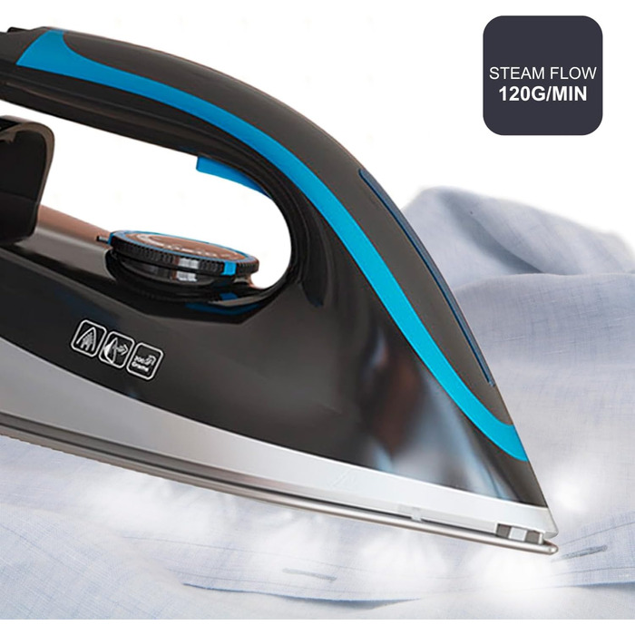 Праска-парогенератор BLACK+DECKER BXSS2401E, 2400 Вт, 200 г/хв, 1,5 л, регулювання температури, ECO-режим
