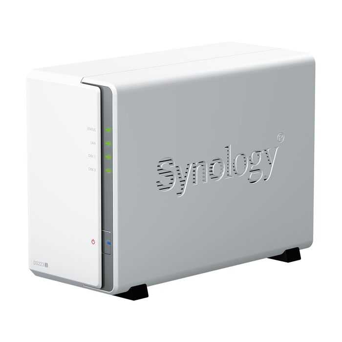Synology DS223J 2-байтовий NAS для дому, білий (8TB)