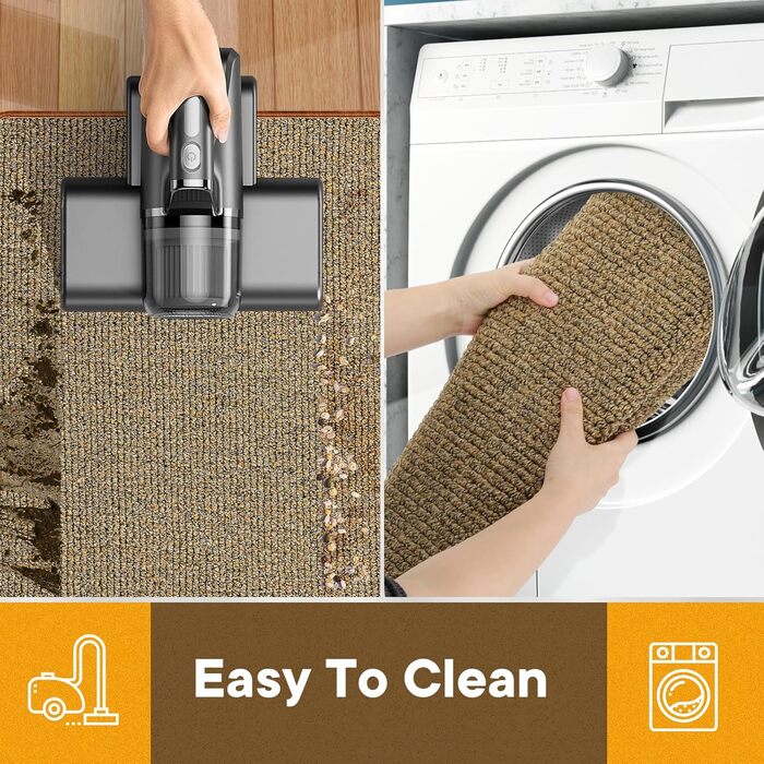 Привратний килимок Mibao 40 x 60 см, вологопоглинаючий та протиковзкий килим для вхідних дверей, для взуття та лап тварин, темно-коричневий