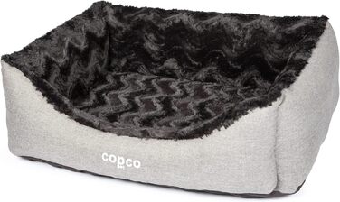 Ортопедичне ліжко для собак CopcoPet Pia, рожеве, 60 x 50 см - м'яке ліжечко з віскоеластичною начинкою, зручне, з антиковзаючою основою, легко миється, для маленьких собак