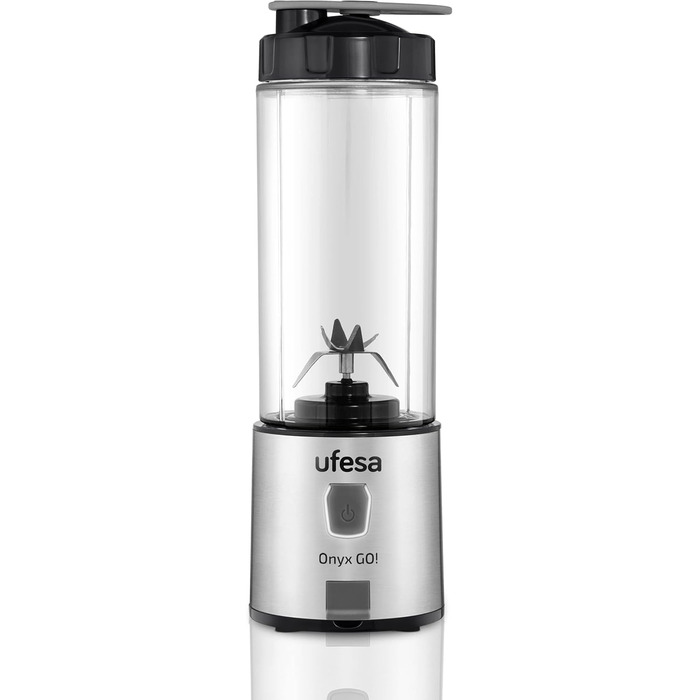 Блендер Ufesa White Gold, 1500 Вт, 1,5 л скляний глечик, регулятор швидкості з LED-підсвічуванням, подрібнювач льоду, 6 знімних лез з нержавіючої сталі, 2 швидкості + TURBO