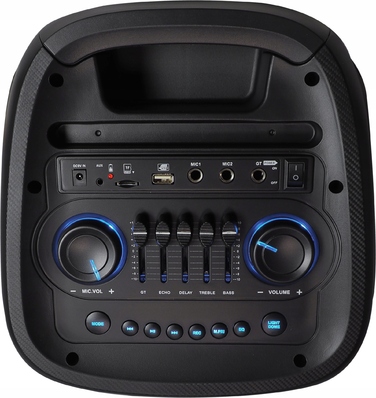 Портативна акустична колонка XXL 400W Partybox: Караоке, пульт, AUX, USB, BT, FM