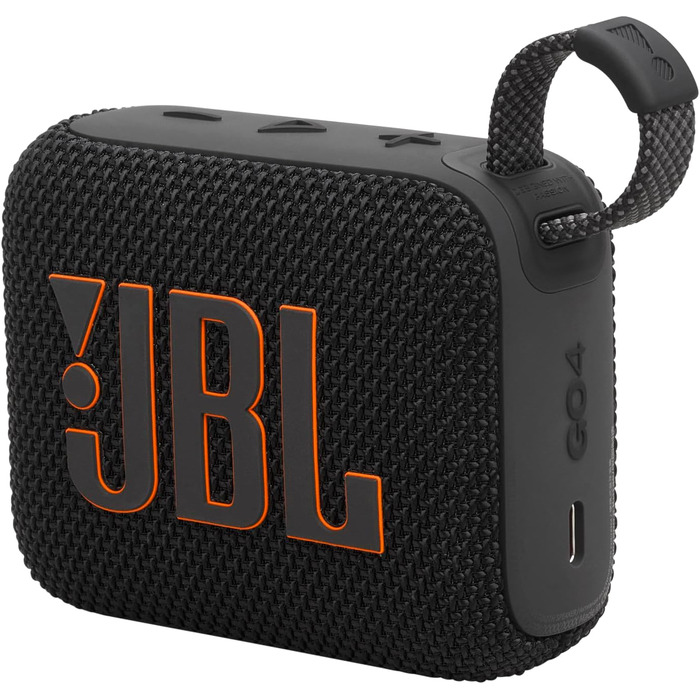 JBL Go 4 Black – Портативна Bluetooth колонка з глибоким басом, захистом від води та пилу, до 7 годин роботи