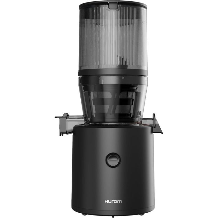 Соковижималка Hurom H320N для овочів і фруктів, електрична холодного віджиму, тиха, легка у чищенні, з великим контейнером 2 л, 200 Вт, BPA Free, чорна