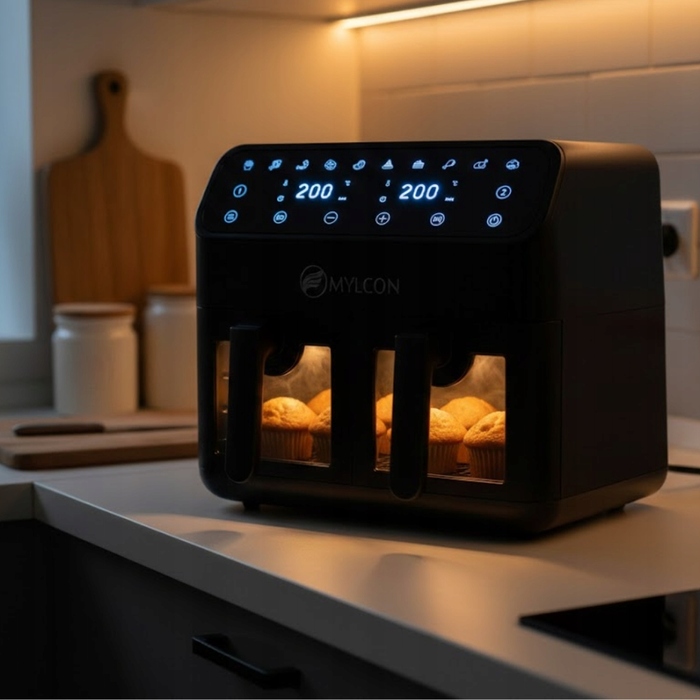 Аерофритюрниця MYLCON CRISPYO 8L 2000W з подвійною чашею