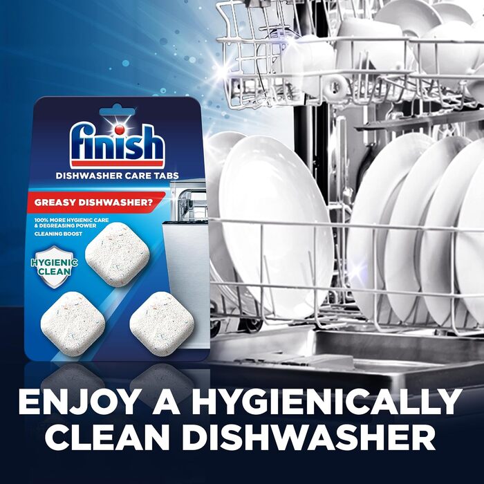 Очищувач для посудомийних машин Finish In-Wash у таблетках, 9 шт, для глибокого очищення до 9 місяців