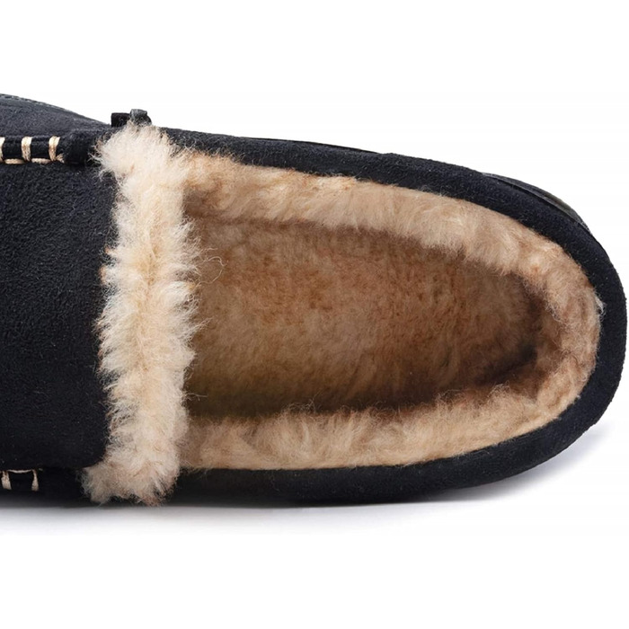 Чоловічі домашні тапочки Zigzagger з мікрозамші та піною Memory Foam (43 EU, Чорний)