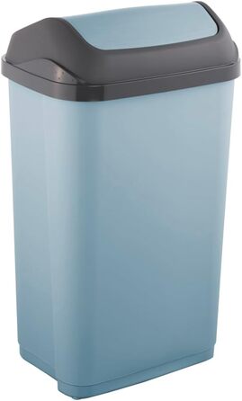 Відро для сміття Keeeper з кришкою-маятником, Swantje, сірий (Nordic Blue), 50 л