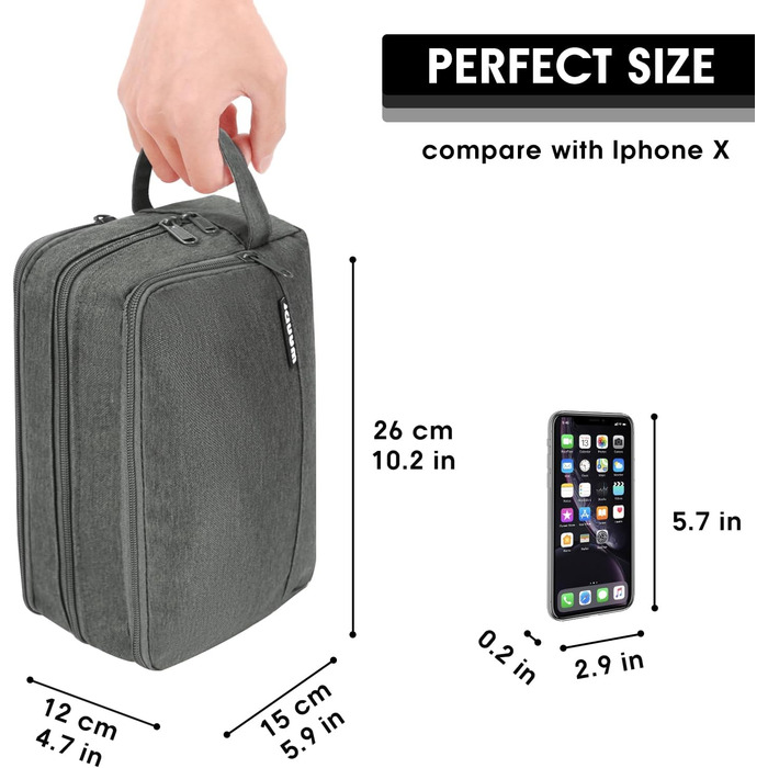 Чоловічий туалетний аксесуар Wandf для подорожей (Denim Pure Grey)