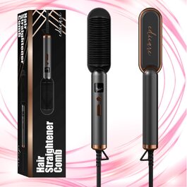 Професійна випрямляч для волосся Edicare з регулюванням температури до 200°C, PTC нагрів, для кучерявого волосся