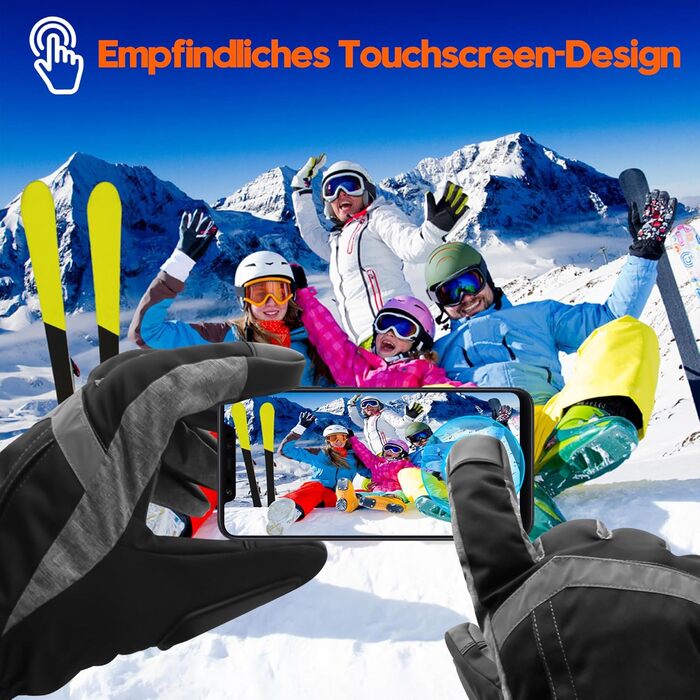 Обогревні рукавички SVPRO 5V 6000mAh - водонепроникні та вітронепроникні рукавички для катання на лижах, полювання, мотоциклів та піших прогулянок