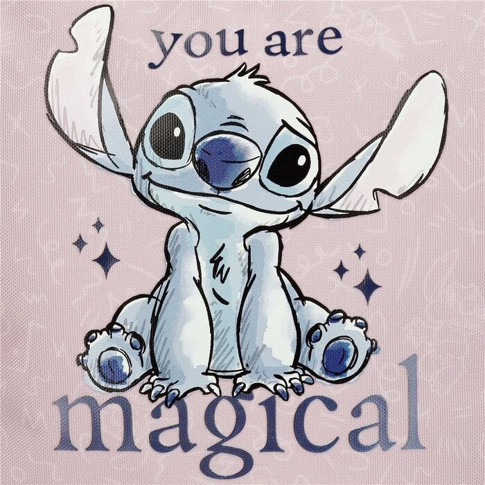 Дитячий рюкзак Disney Stitch з помпоном, багато відділень - ідеальний для школи