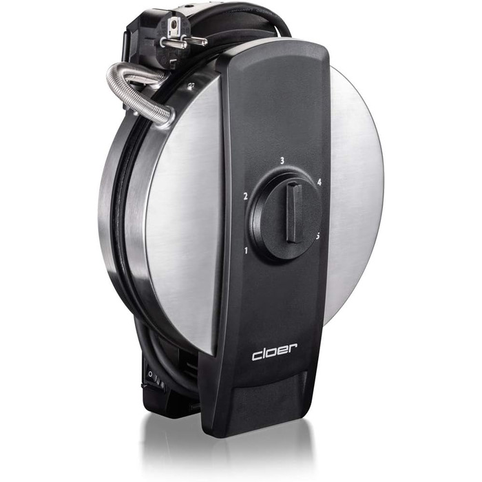 Вафельниця Cloer 1898 Professional: великі вафлі у формі серця, антипригарне покриття, 950 Вт