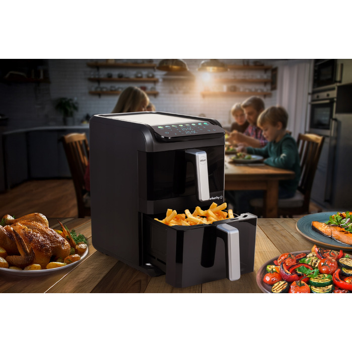 Аерофритюрниця вертикальна FR300 2700W, дві кошики, 10л